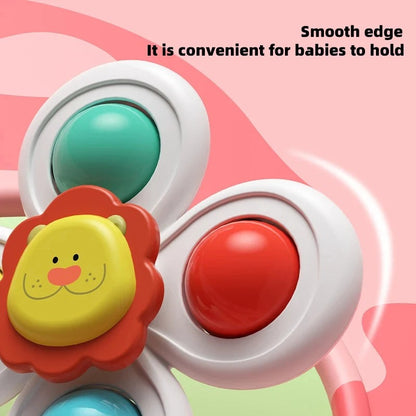 Cute suction cup toy for babies Set of 3