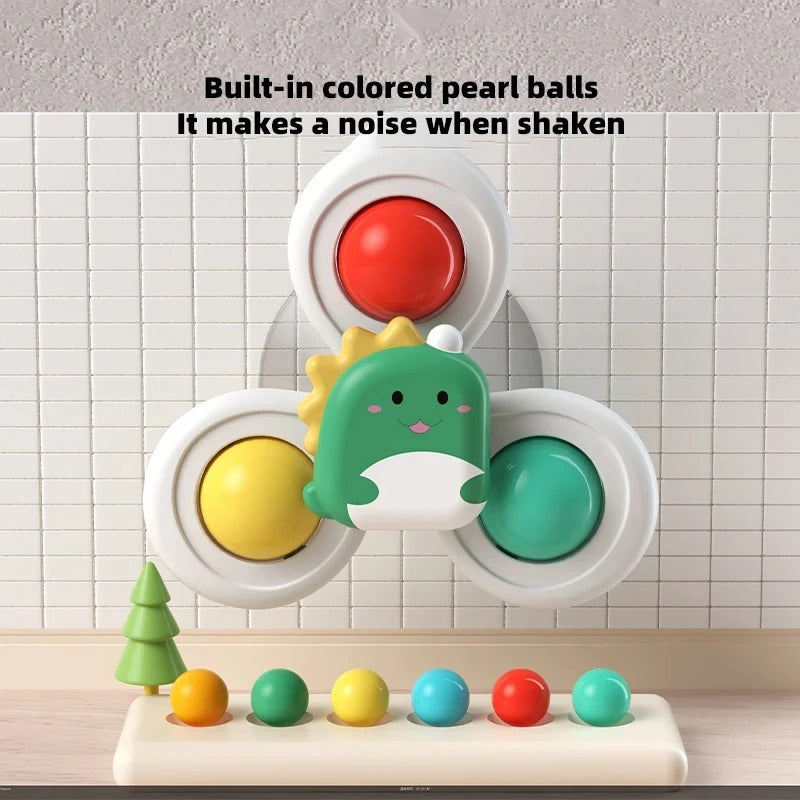 Cute suction cup toy for babies Set of 3