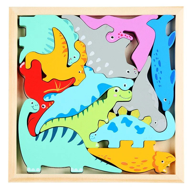 WoodlandPuzzle - How Do the Shapes Fit Into the Frame? - Shape Puzzle