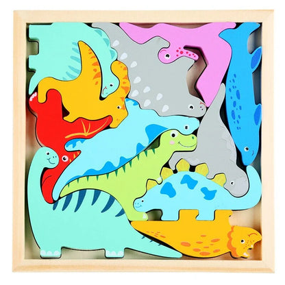 WoodlandPuzzle - How Do the Shapes Fit Into the Frame? - Shape Puzzle
