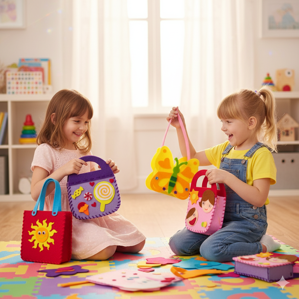 Safe DIY Felt Bag Sewing Set