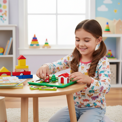 Montessori Little Red Riding Hood puzzle and skill game