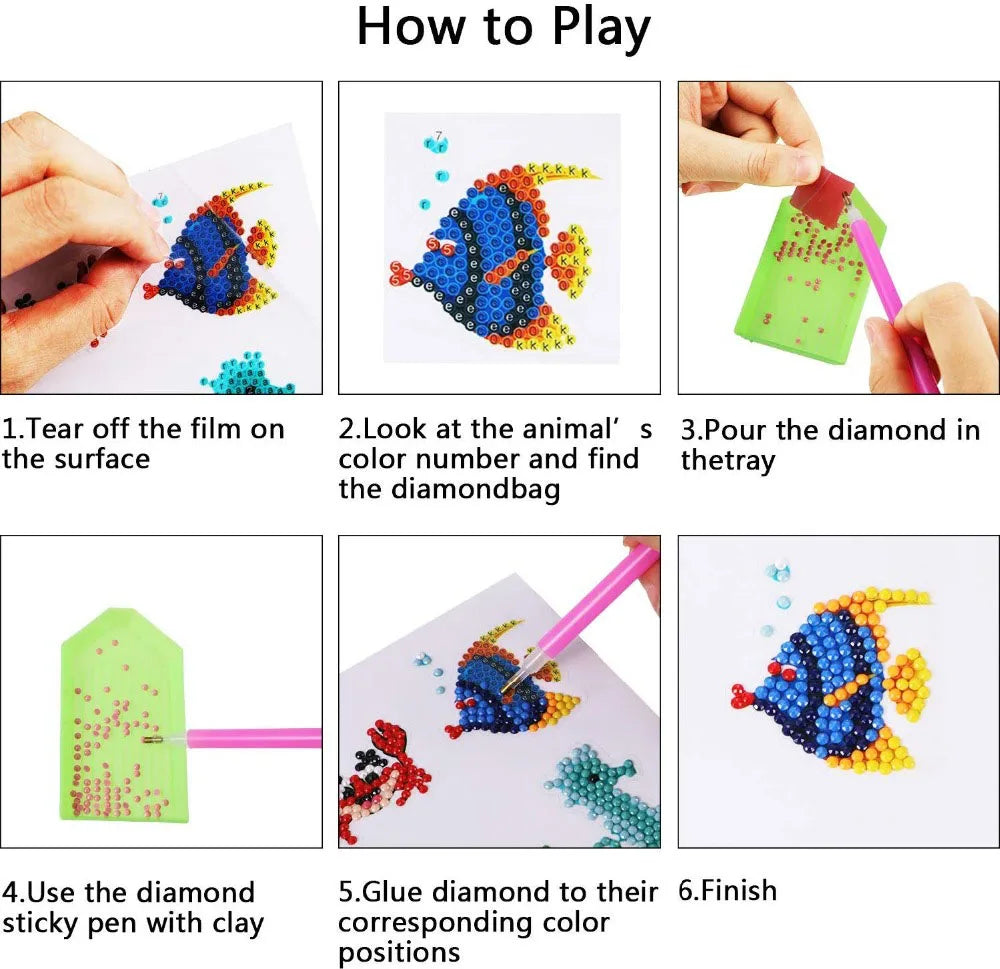 DIY sticker cartoon diamond painting