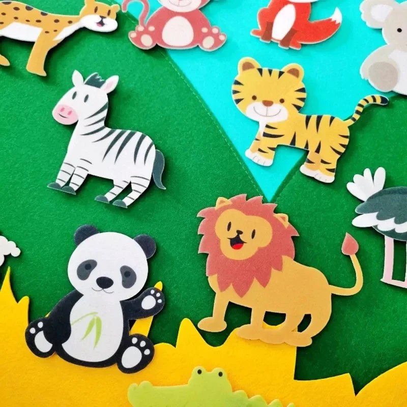 DIY Animal Kingdom | Felt Animal Wall Hanger