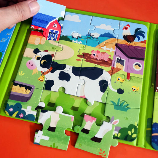 Magnetic Montessori Puzzle Book