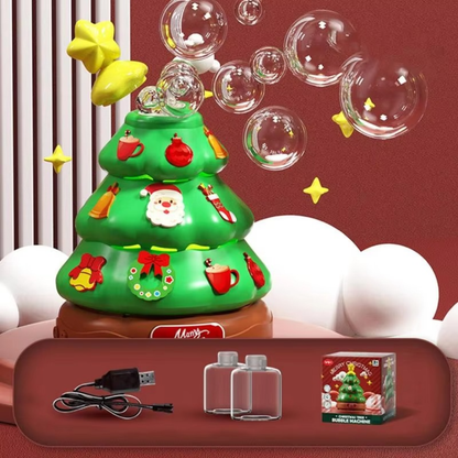 Music Bubble Christmas Tree with stickers for decorating