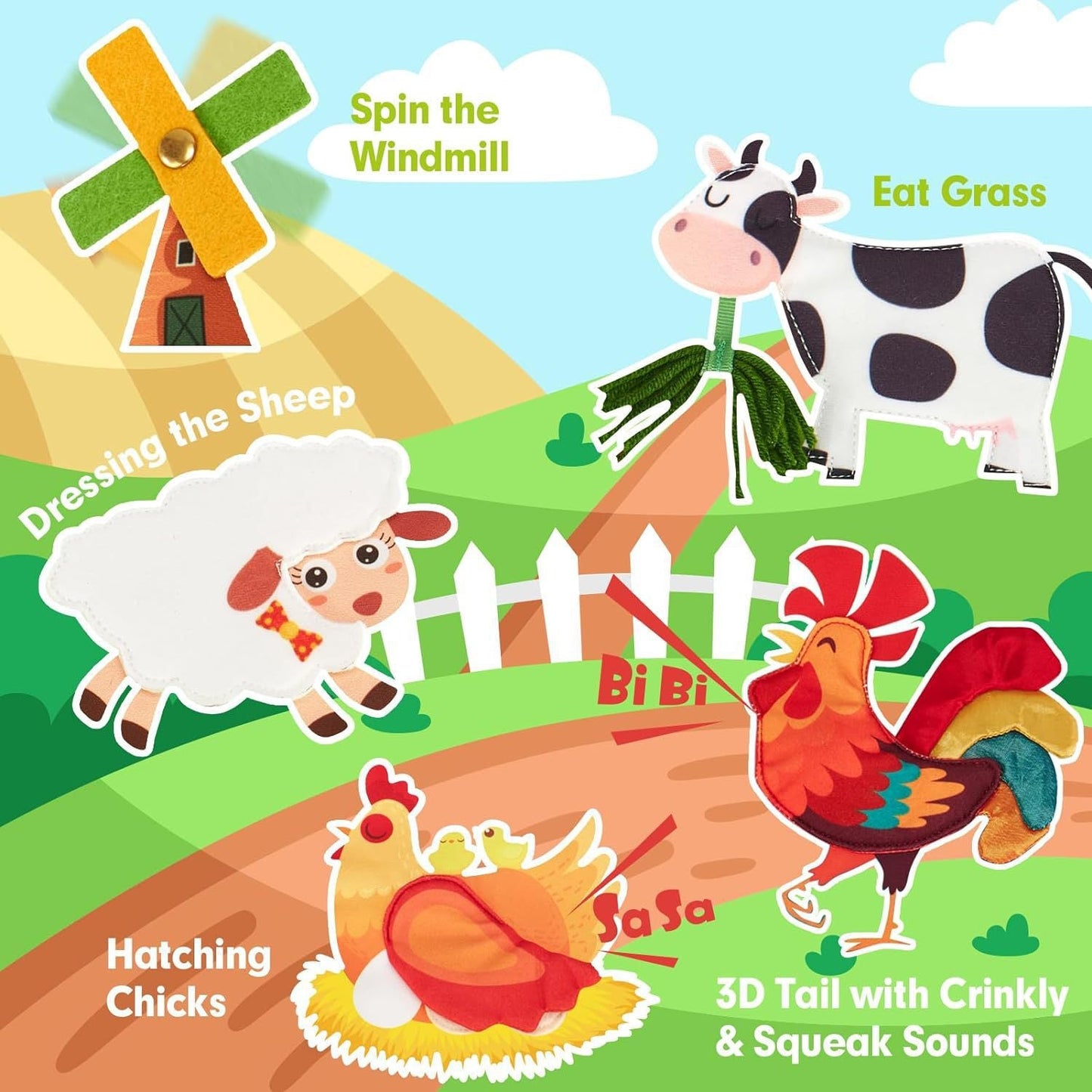 Educational Montessori Farm Story Book