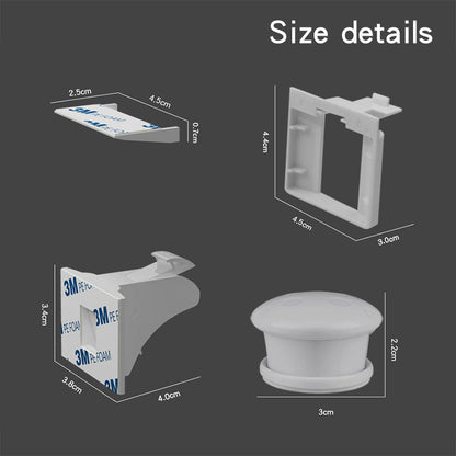 Magnetic child proofing cabinet and door lock set