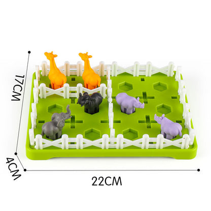 Montessori Farm Animal Puzzle and Learn Game