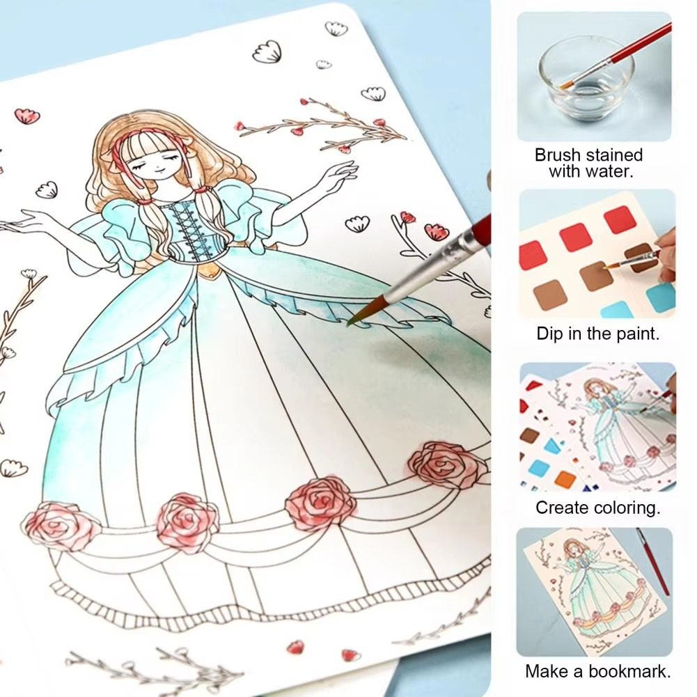 Princess Fashion Design Drawing and Craft Book