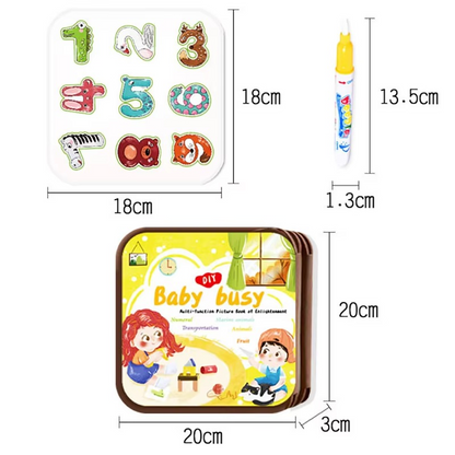 2-in-1 Magical Montessori Story Book for Drawing and Playing