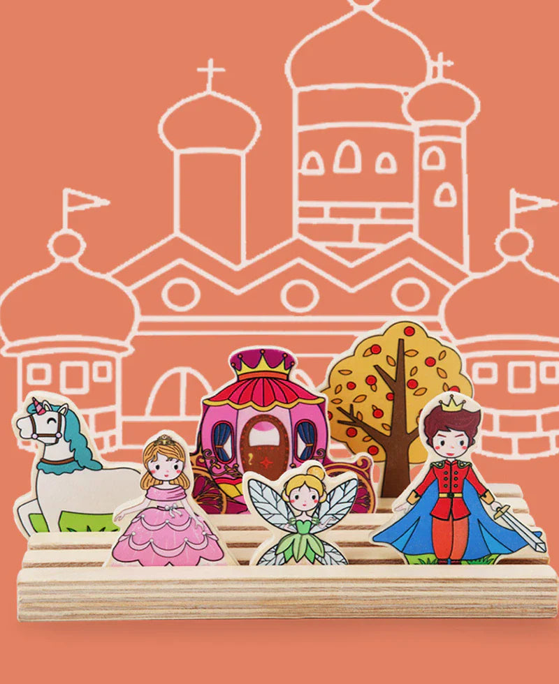 Animal Puzzle Adventure-Wooden Princess Castle