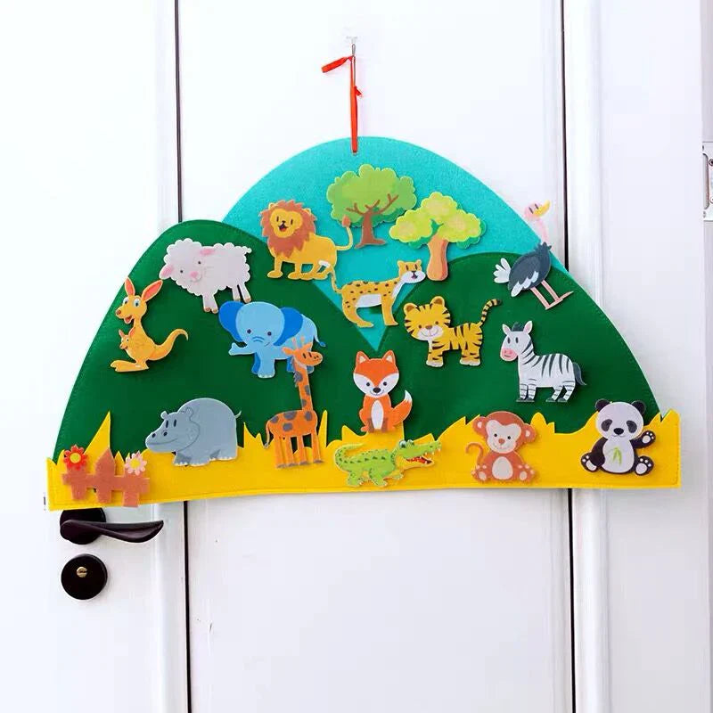 DIY Animal Kingdom | Felt Animal Wall Hanger