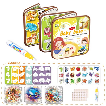 2-in-1 Magical Montessori Story Book for Drawing and Playing