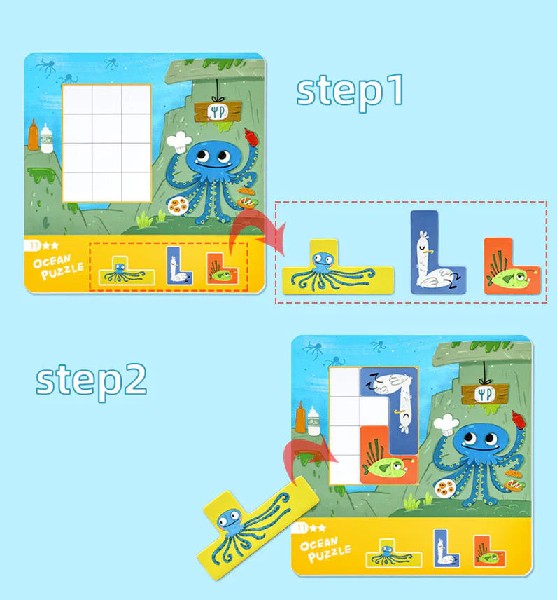 Ocean Adventure Puzzle | Discover All the Friends in the Ocean!