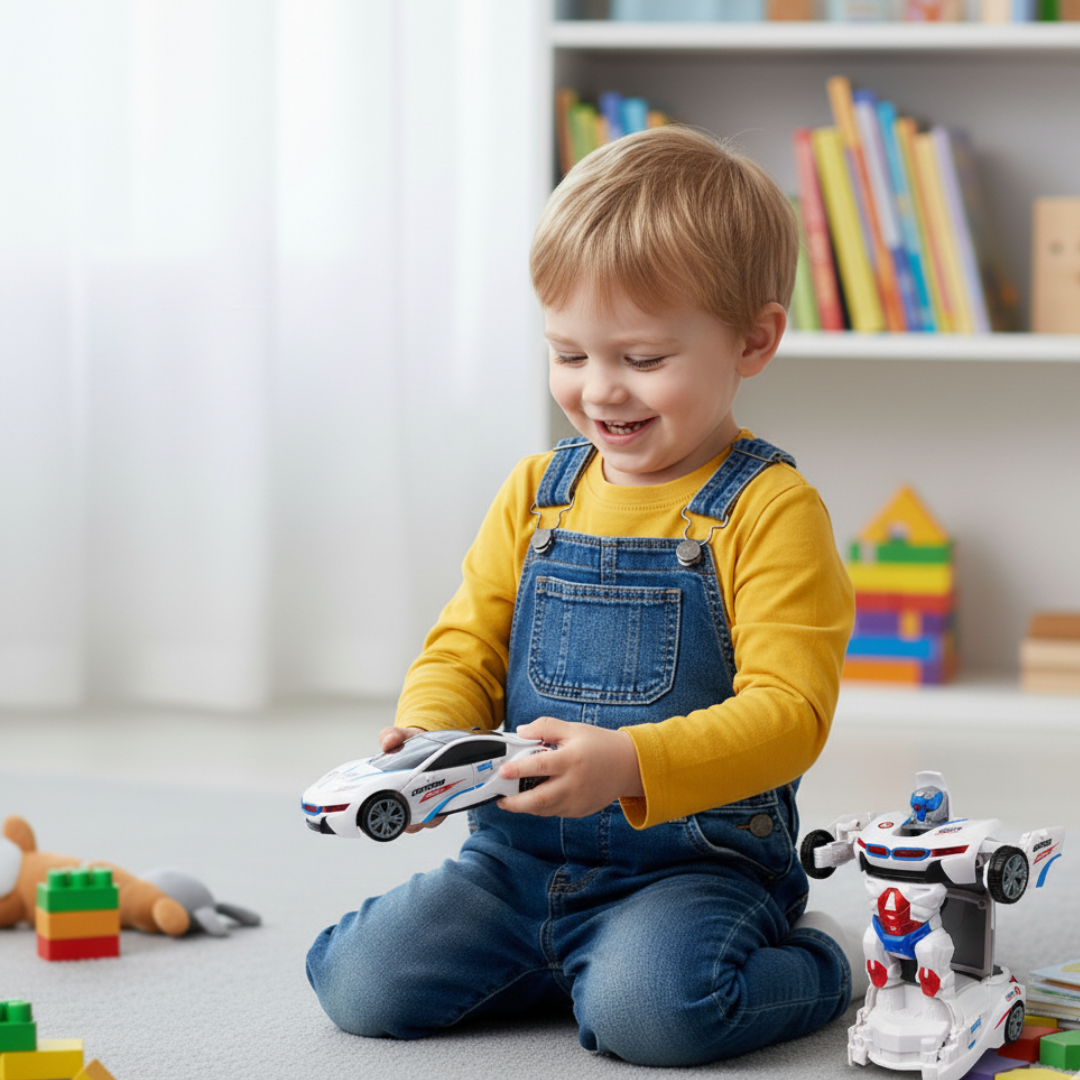 Transforming Police Car Toy