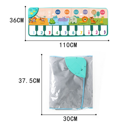 Musical piano play mat