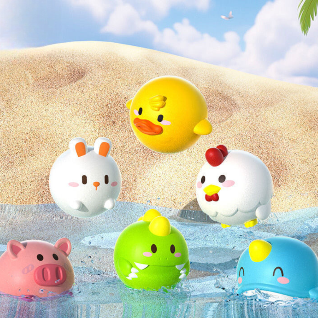 Self-Luminous Bath Toy with Landing Net