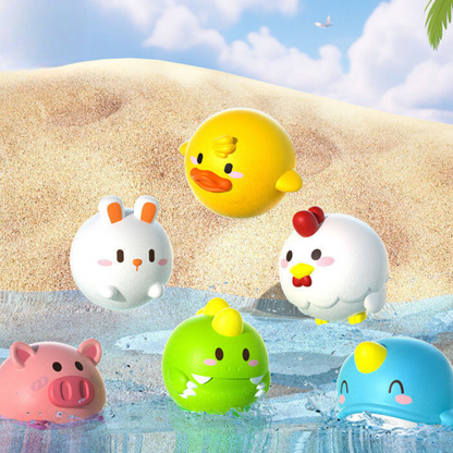 Self-Luminous Bath Toy with Landing Net