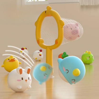 Self-Luminous Bath Toy with Landing Net