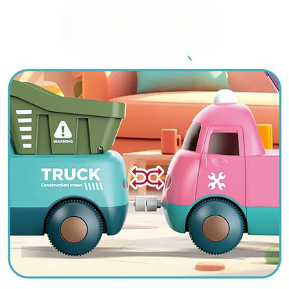 Musical train toy with various trailers