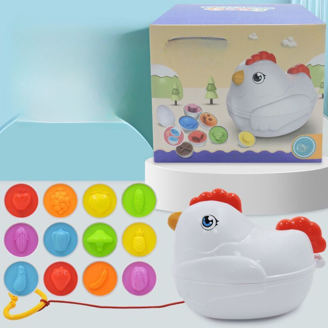 Color shape educational toy egg shell