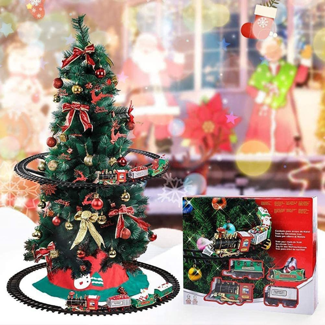 Christmas tree toy train