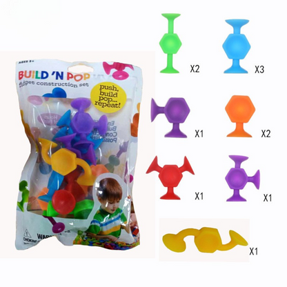Educational suction cup letters and numbers toy