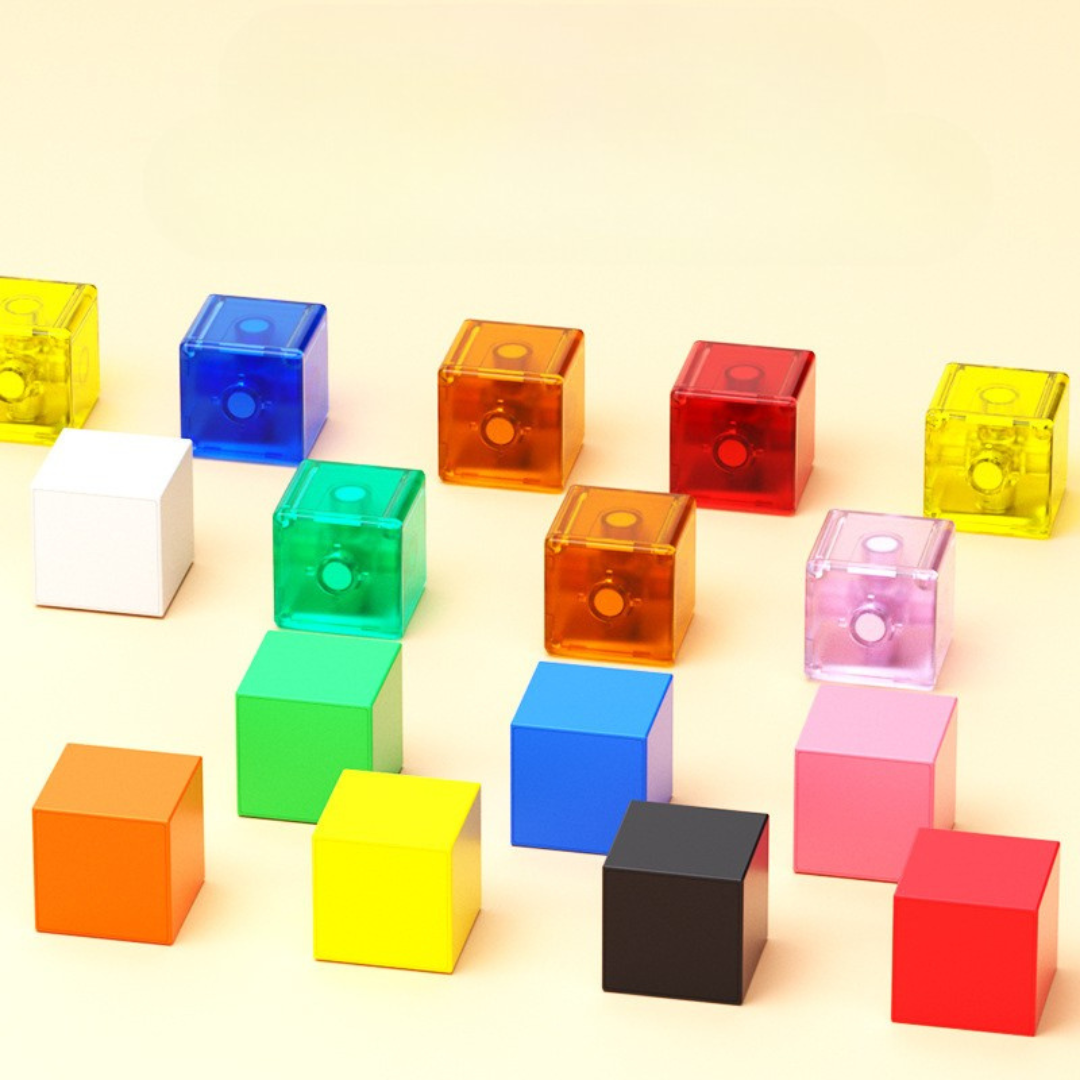 Child-safe Montessori magnetic cube toy