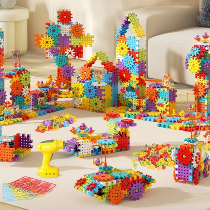 Montessori 3D Gear and Puzzle Blocks