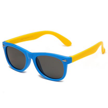 Kids flex sunglasses with flexible unbreakable frames