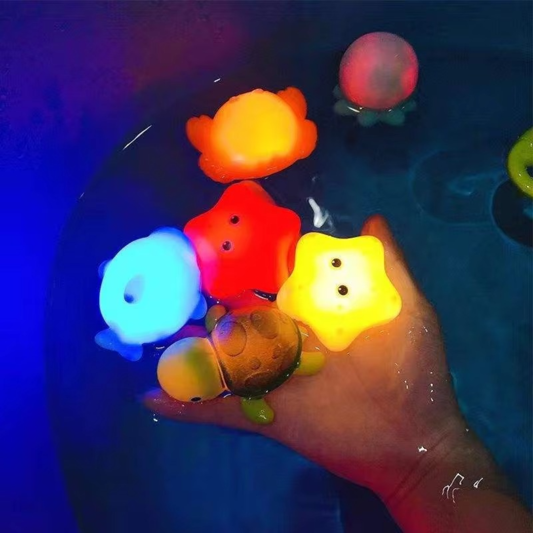 Glowing bath animals