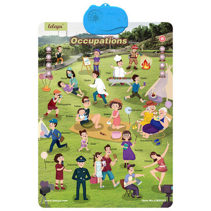 Talking English learning board for children