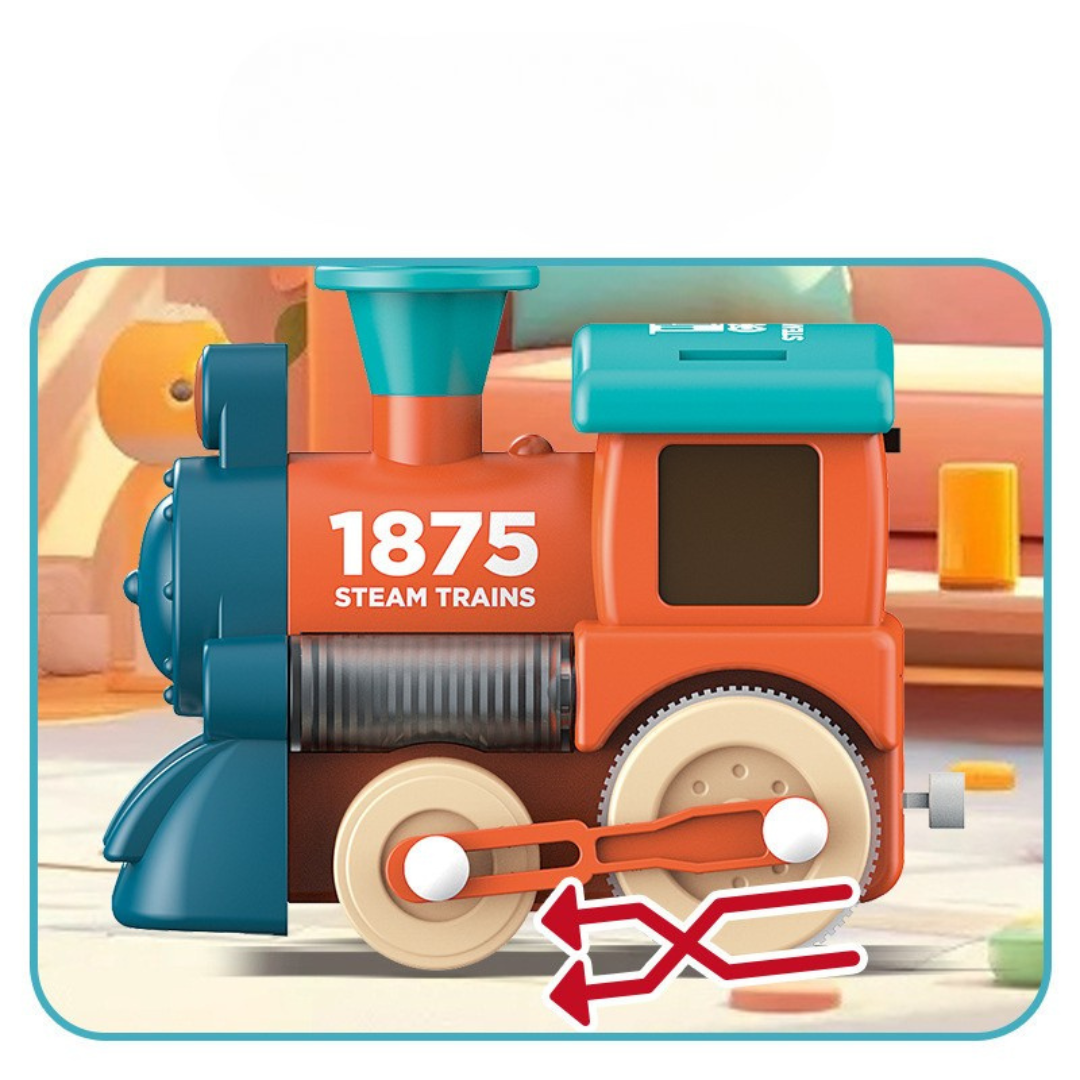 Musical train toy with various trailers