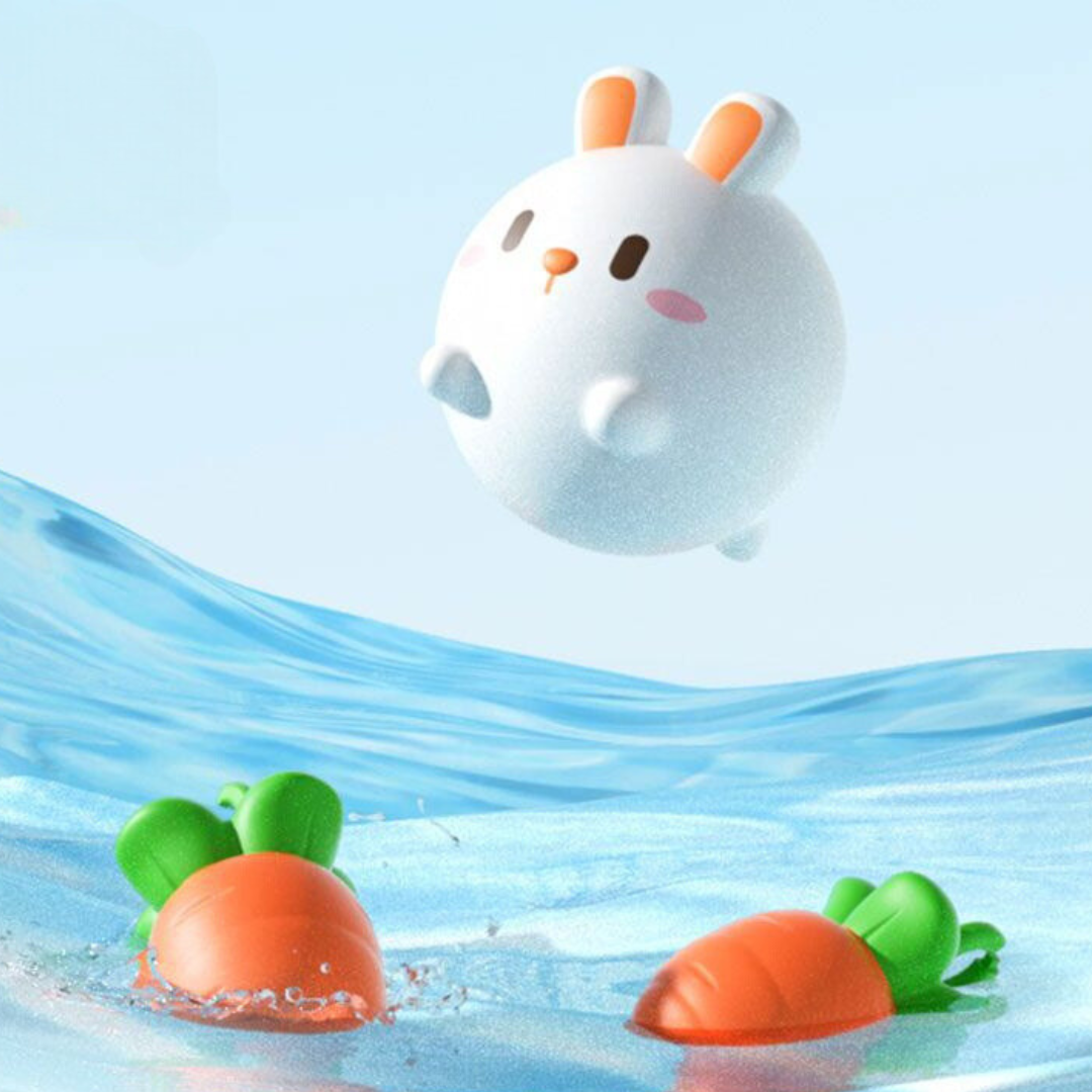 Self-Illuminating Bath Toy with Net