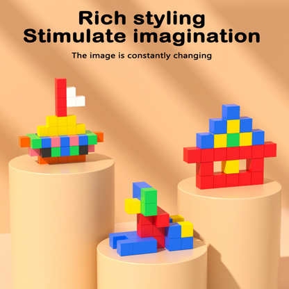 Child-safe Montessori magnetic cube toy