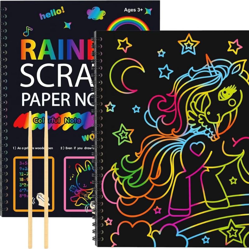 Magical Rainbow Scratch Paper