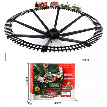 Christmas tree toy train