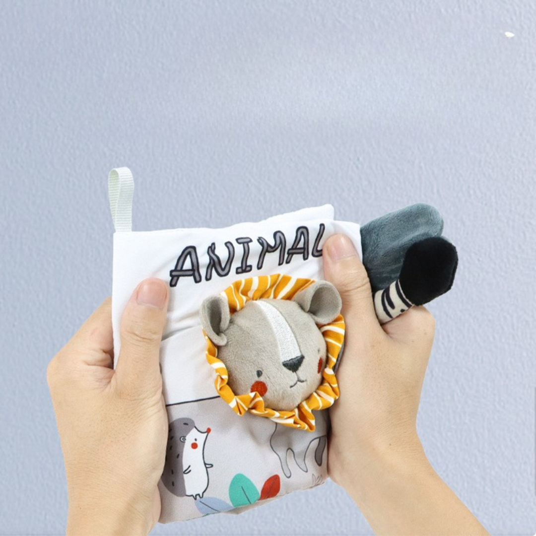 Sensory plush toy playbook for children