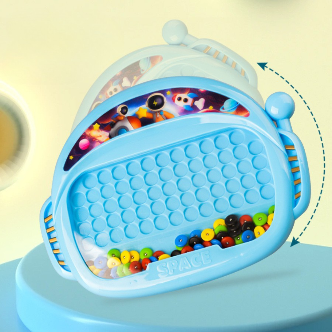 Magnetic pen and bead drawing board - perfect for on the go!