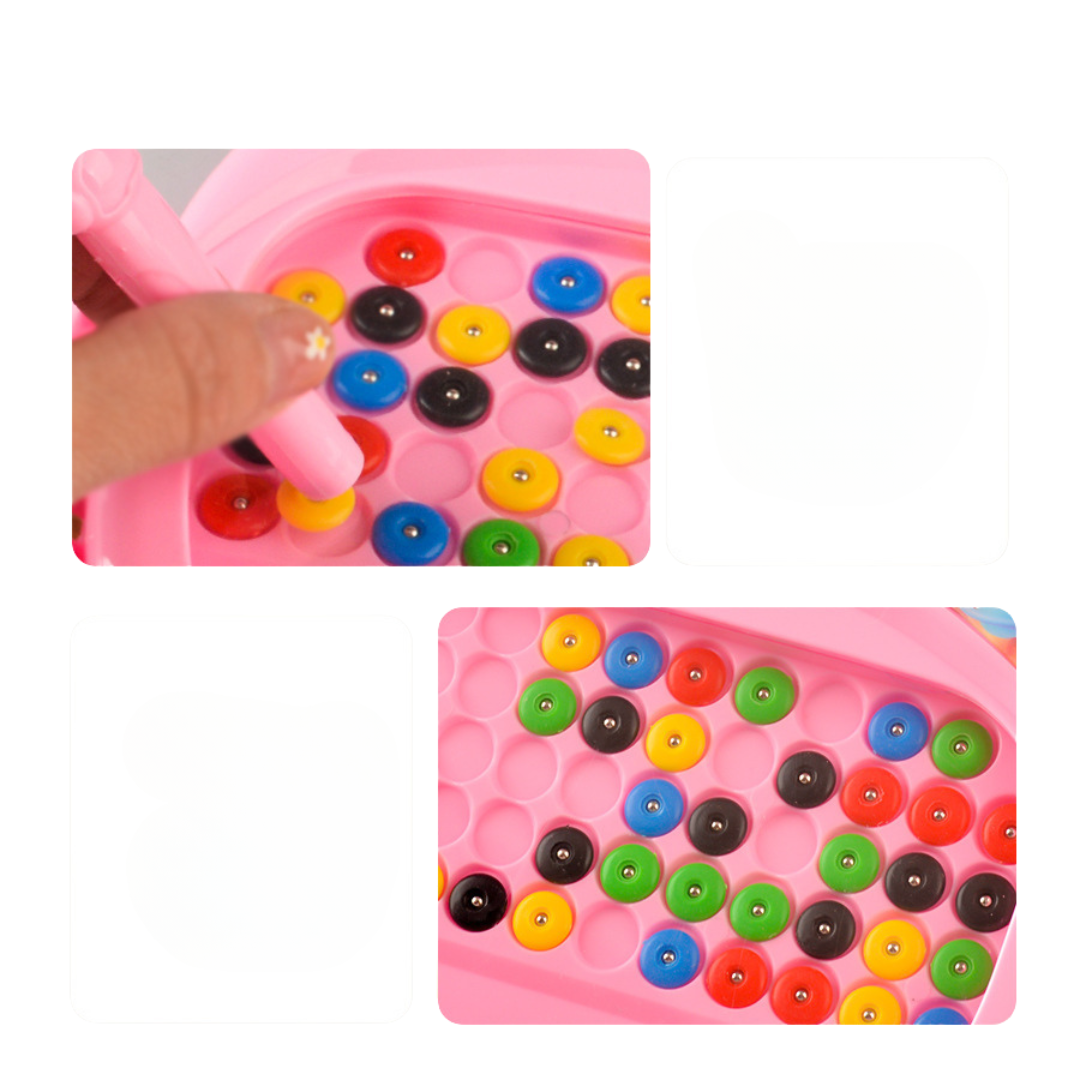 Magnetic pen and bead drawing board - perfect for on the go!