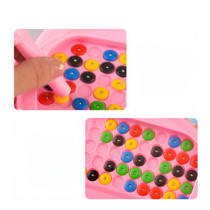 Magnetic pen and bead drawing board - perfect for on the go!