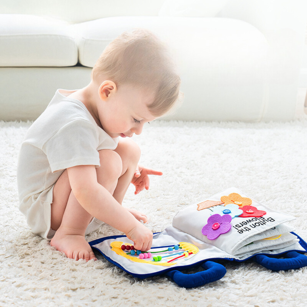 Montessori Fabric Activity and Learning Book