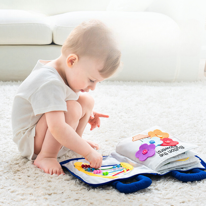 Montessori Fabric Activity and Learning Book