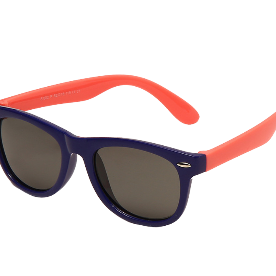Kids flex sunglasses with flexible unbreakable frames