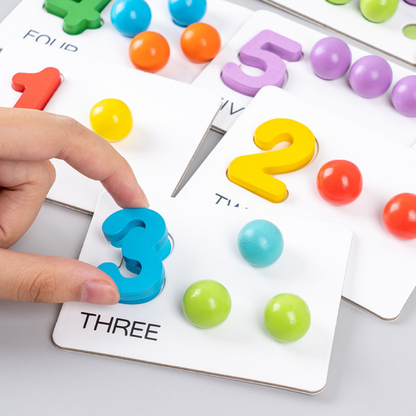 Montessori Ball Number and Colour Sorting Set for Learning to Count