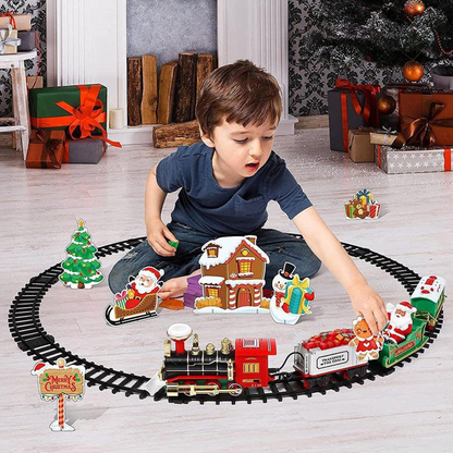 Christmas tree toy train