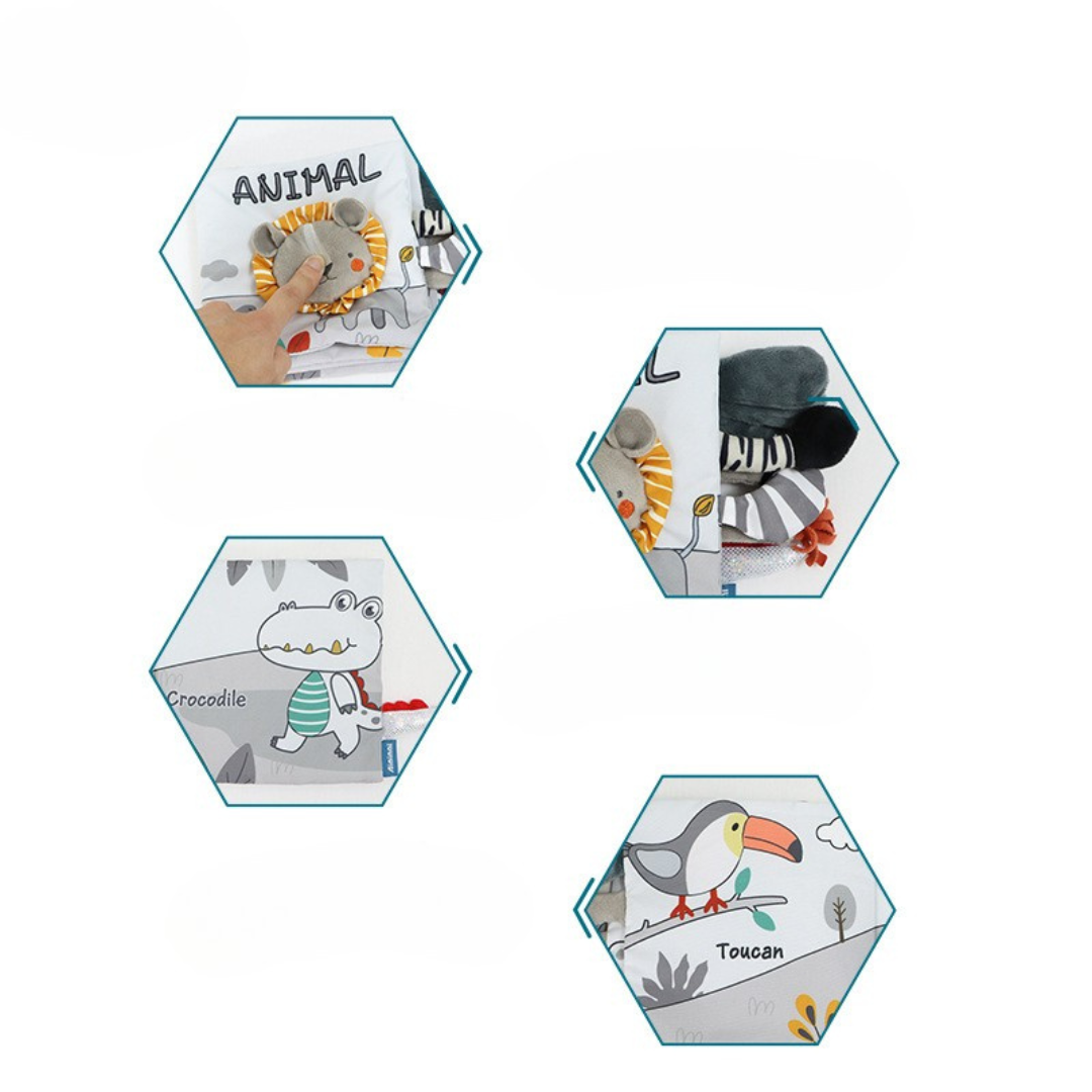 Sensory plush toy playbook for children