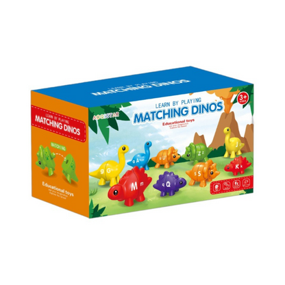 Educational Montessori colours dinosaur sorting game set