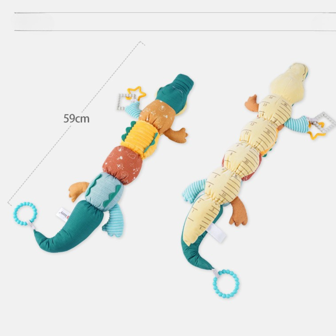 Sensory Plush Rattle and Music Crocodile